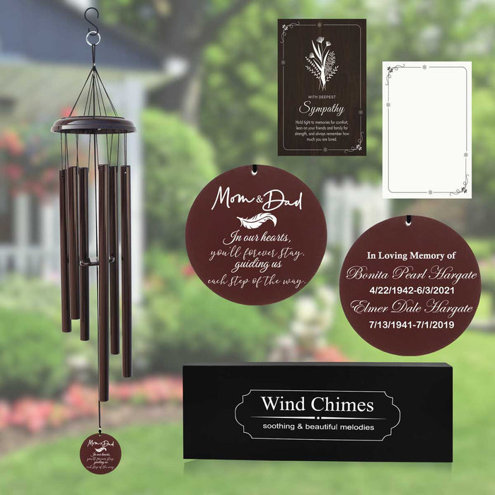 Memorial Wind Chime Gift for Mom Dad MWC65
