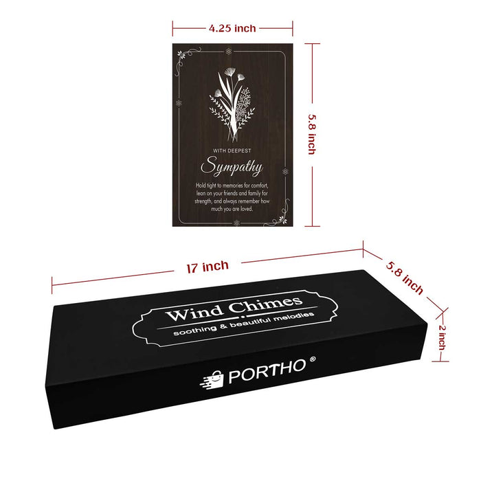 wind chime with beautifull packaging box and greeting card