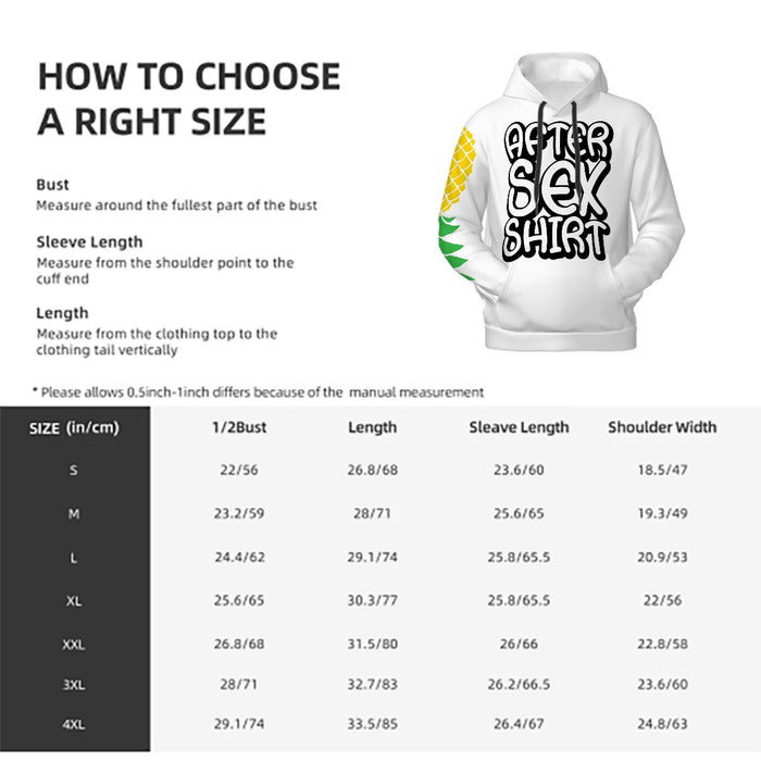 Mens After Sex Hoodie with Pockets Customized Services