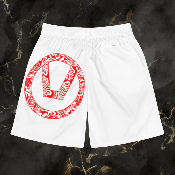 Men's Skull & Floral Jogger Shorts - Summer Vibe Beachwear