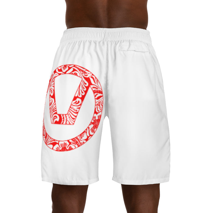 Men's Skull & Floral Jogger Shorts - Summer Vibe Beachwear