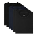 Midnight Fitted T-Shirt 6-Pack for big and tall men in dark colors