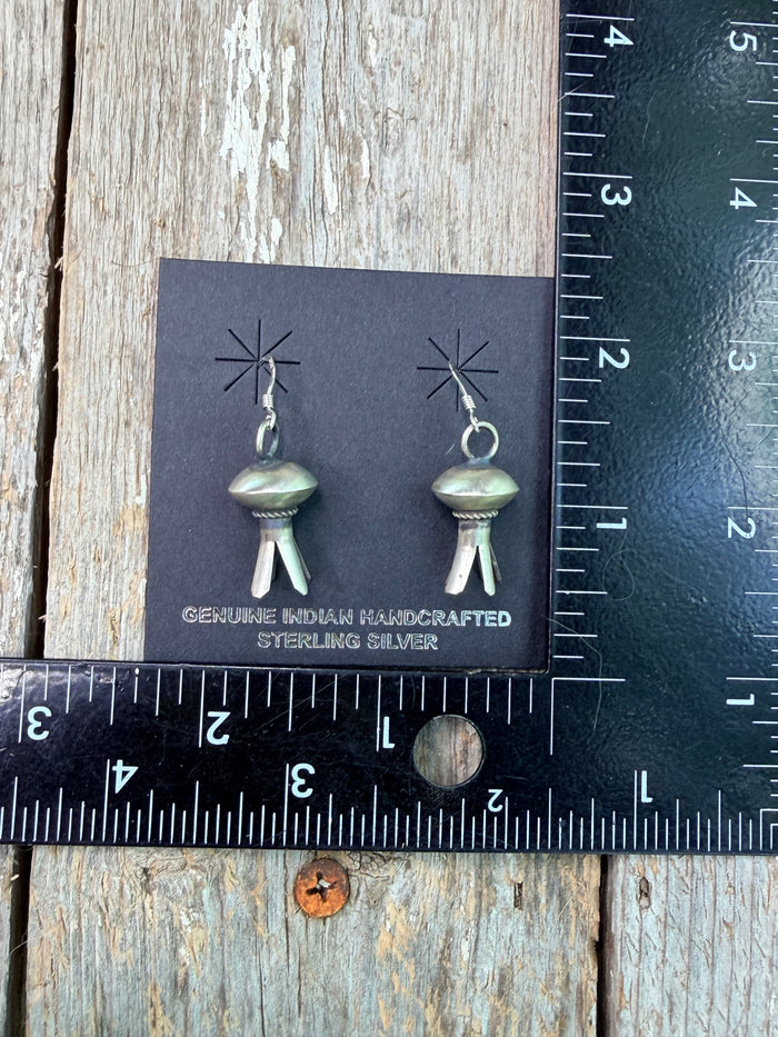 Mini Sterling Silver Blossom Dangles