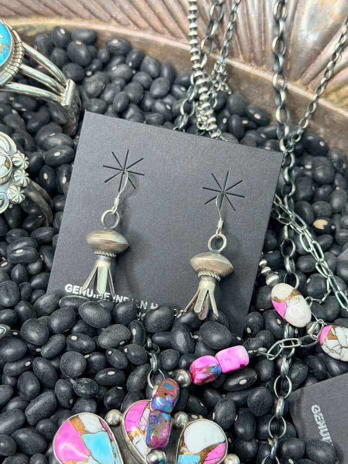 Mini Sterling Silver Blossom Dangles
