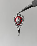 Mirror skull charm