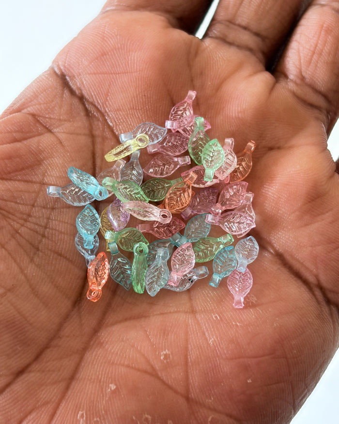 Mix leaf beads - 25 grams