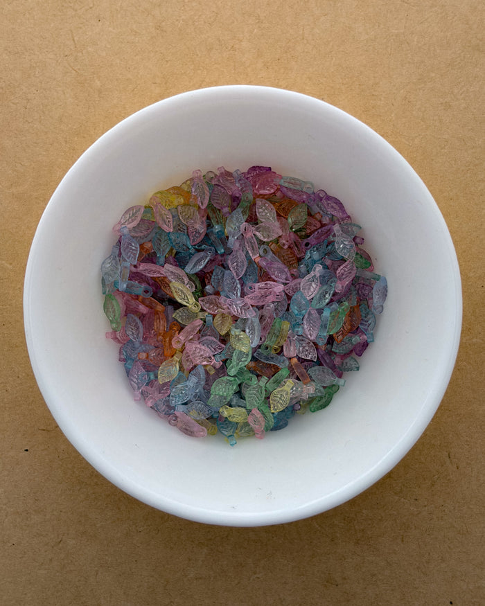 Mix leaf beads - 25 grams