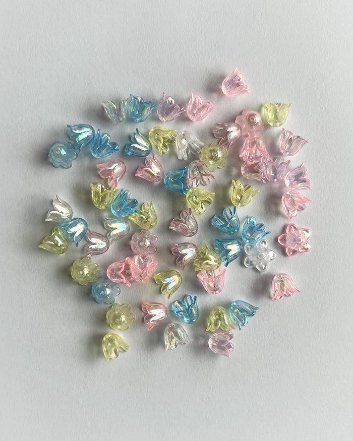Multicolour Cap beads // 25 grams
