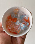 Multicoloured bow beads - 50 grams