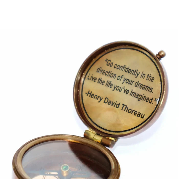 My Dear Happy Birthday Brass Compass HBC116