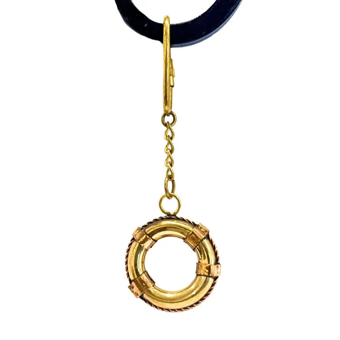 Nautical Brass Key Ring Keychain NBK11