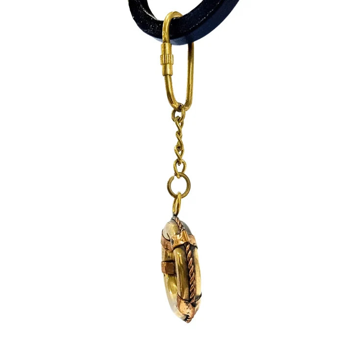 Nautical Brass Key Ring Keychain NBK11