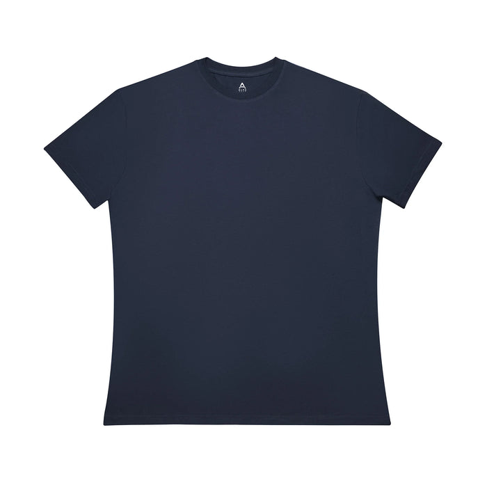 Navy Single Fitted Man's T-Shirt  for big and tall men