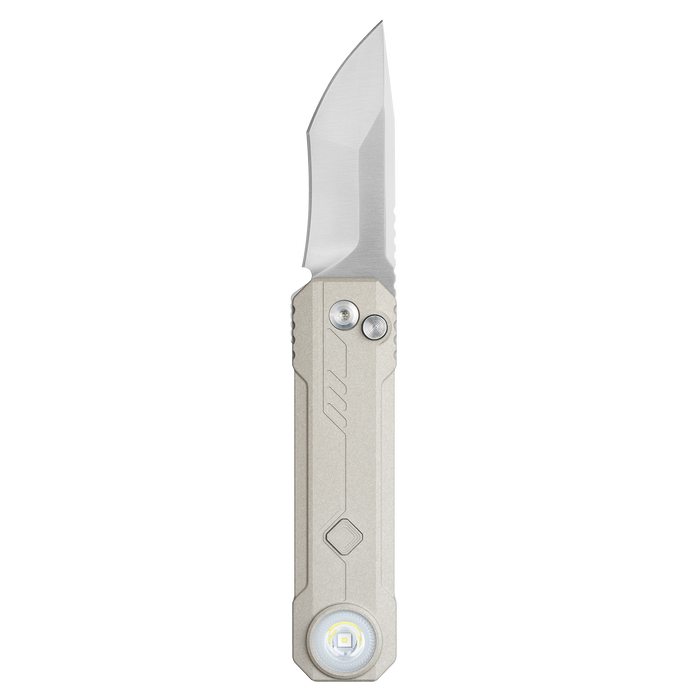 OKNIFE LK Folding Knife with Rechargeable Flashlight & RGB Light