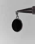 Onyx oval pendant - 1 pc