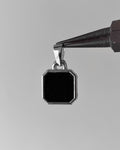 Onyx square pendant - 1 pc