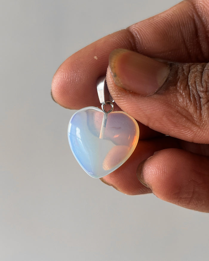 Opal heart - 1 pc