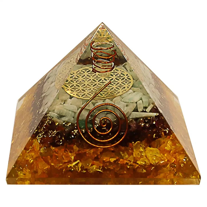 4 inches Orgone Pyramid for Wealth Prosperity Attract Money and Success