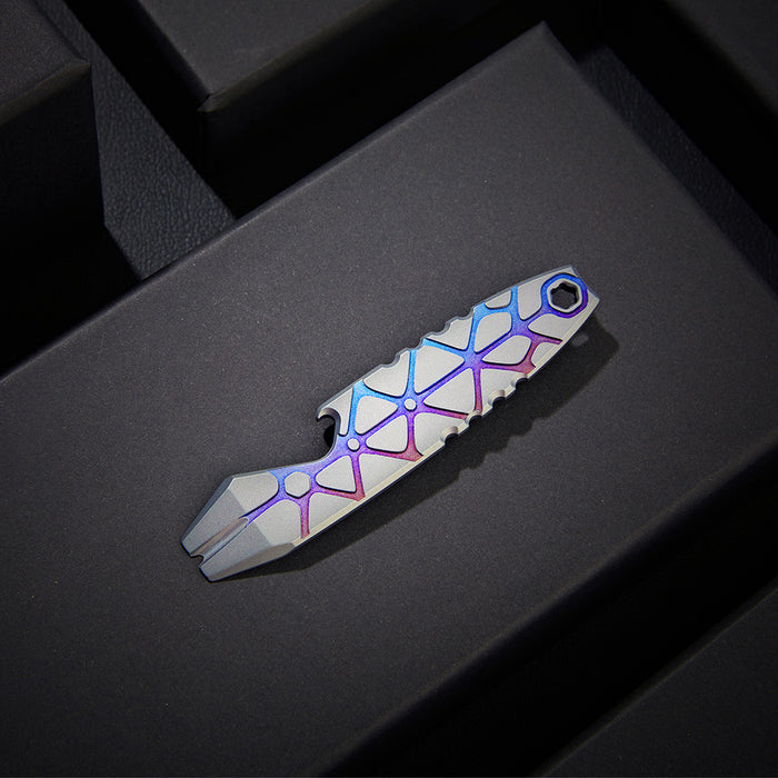 Otacle 2 Mini EDC Titanium Pry Bar with Pocket Clip