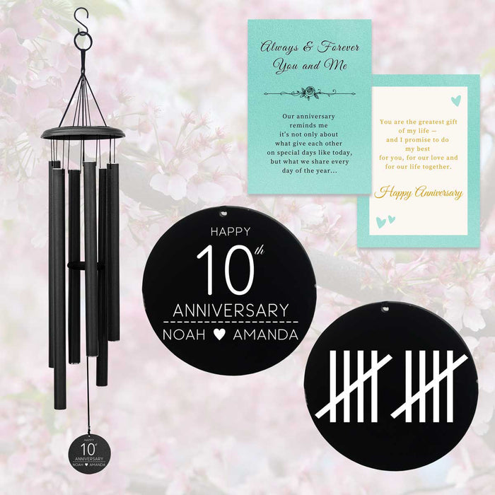 Personalized Anniversary Wind Chimes WCP34