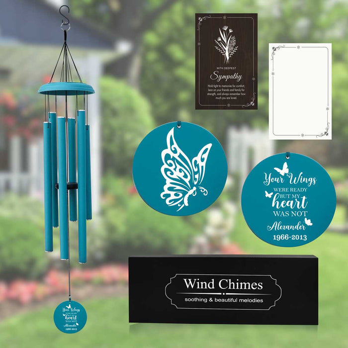 Decorative butterfly wind chime for outdoor patio decor