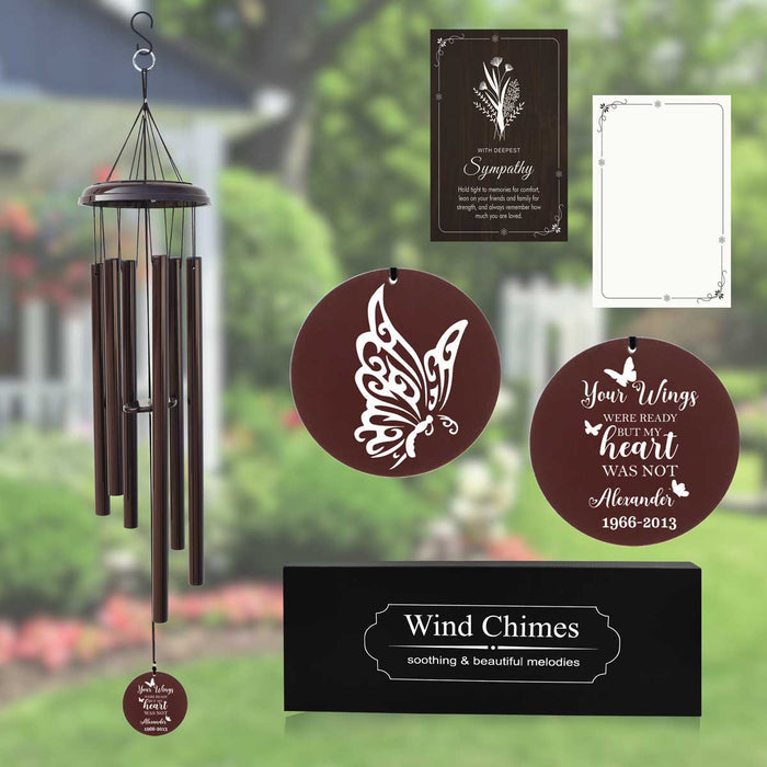 Handcrafted butterfly wind chime with soothing melodies