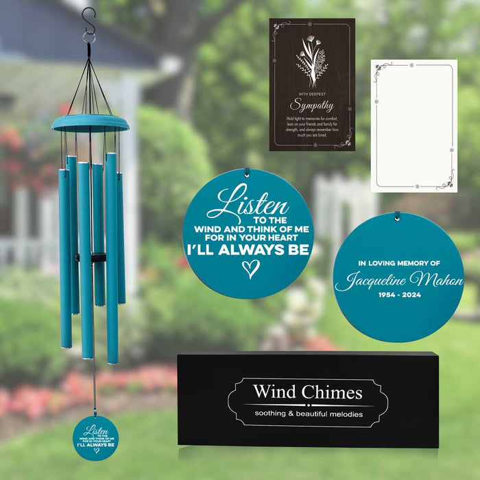 Personalized Memorial Engraved Wind Chimes WCP25
