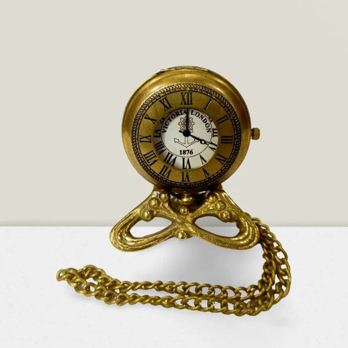 Personalized pocket watch for sale with antique brass finish