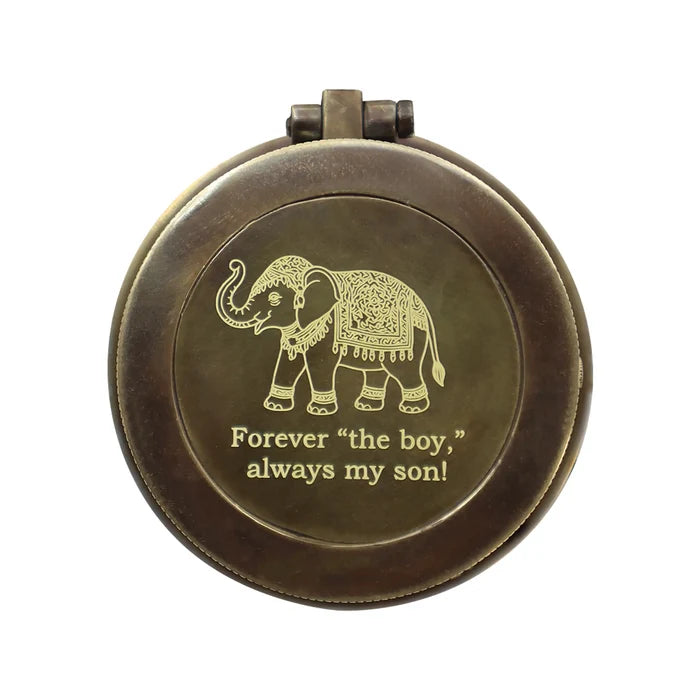 Personalized Pocket Watch with Compass – Antique Engraved Gift