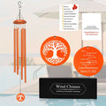 Hand-tuned personalized wind chime for retirement celebration in copper finish