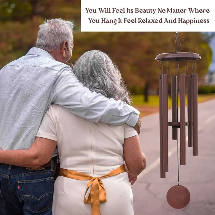 15th-anniversary personalized wind chime