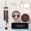 Personalized Bronze Retirement Wind Chime with Custom Engraving – Gift for Retiree
