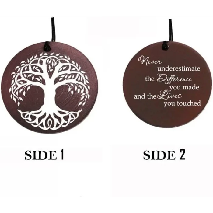 wind chime with two sides engraving