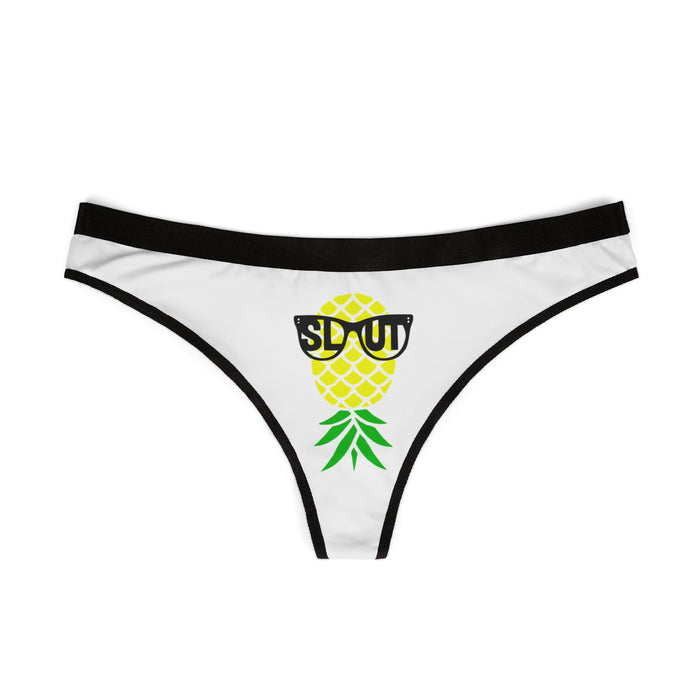Pineapple Party Women's Thongs, Fun Underwear, Summer Swimwear, Tropical Lingerie, Cute Gifts for Her