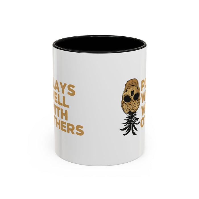 Playful Owl Accent Coffee Mug - 11 & 15oz - Perfect Gift for Nature Lovers