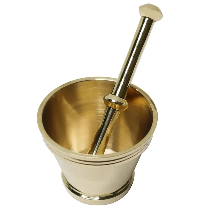 Brass Pestle and Mortar Set