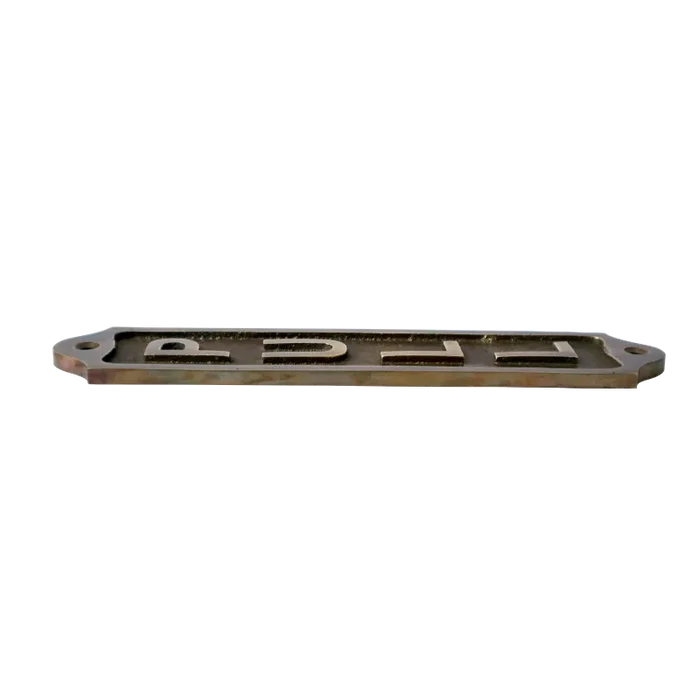 Pull Brass Door sign antique finish
