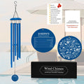 Personalized Retirement Wind Chime in Blue Color with Custom Engraving