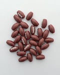 Rugby ball beads - 25 grams