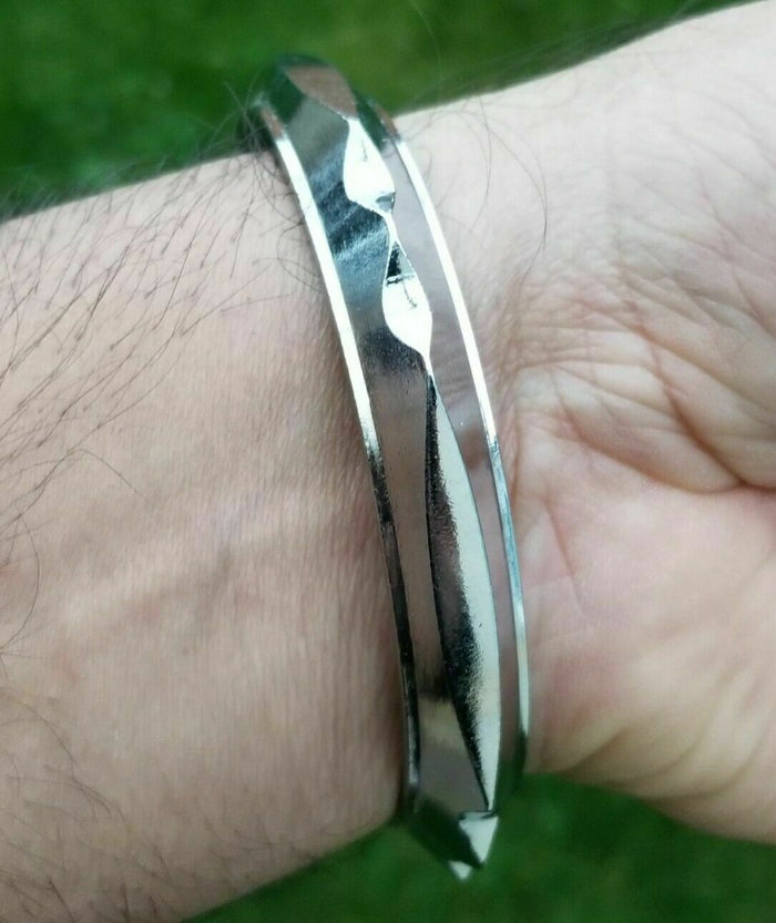 Sarbloh Iron Teeth Design Heavy Sikh Singh Kaur Khalsa Taksali Kara Bangle G10