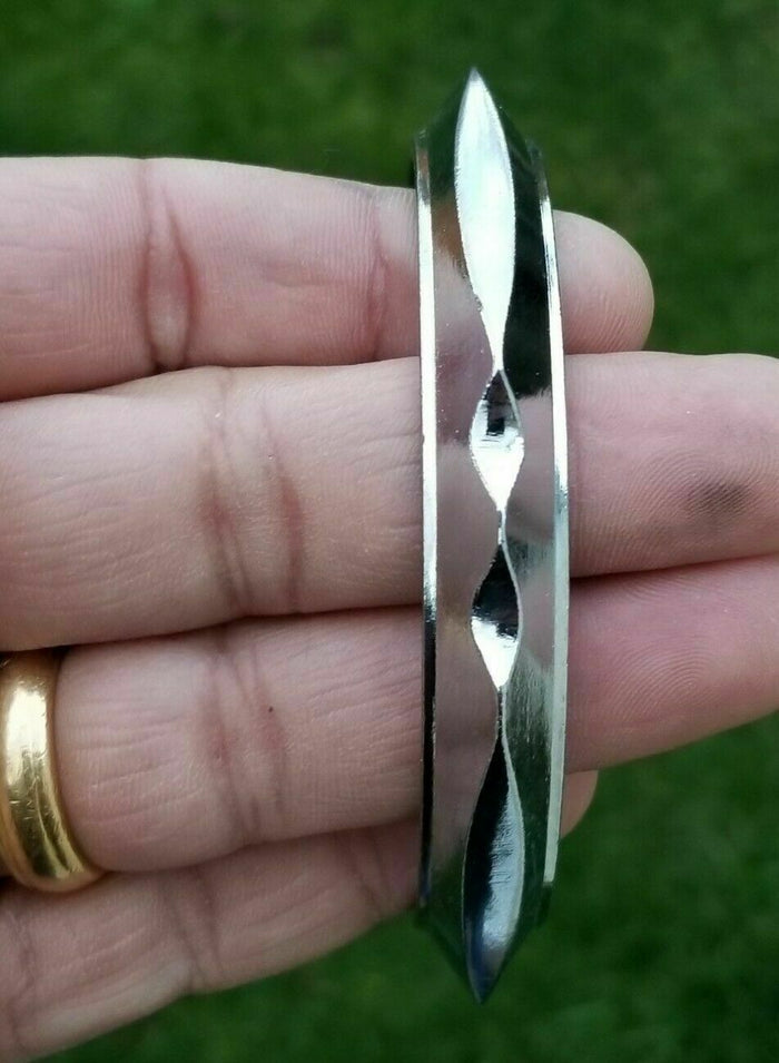 Sarbloh Iron Teeth Design Heavy Sikh Singh Kaur Khalsa Taksali Kara Bangle G10