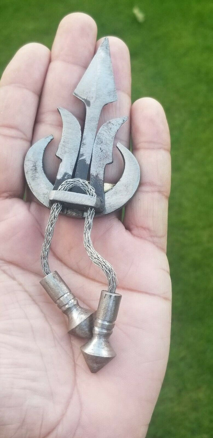 Sarbloh Khanda Pin Chand Tora Teer hand made Punjabi Sikh Singh Kaur Brooch bbb3 Gift
