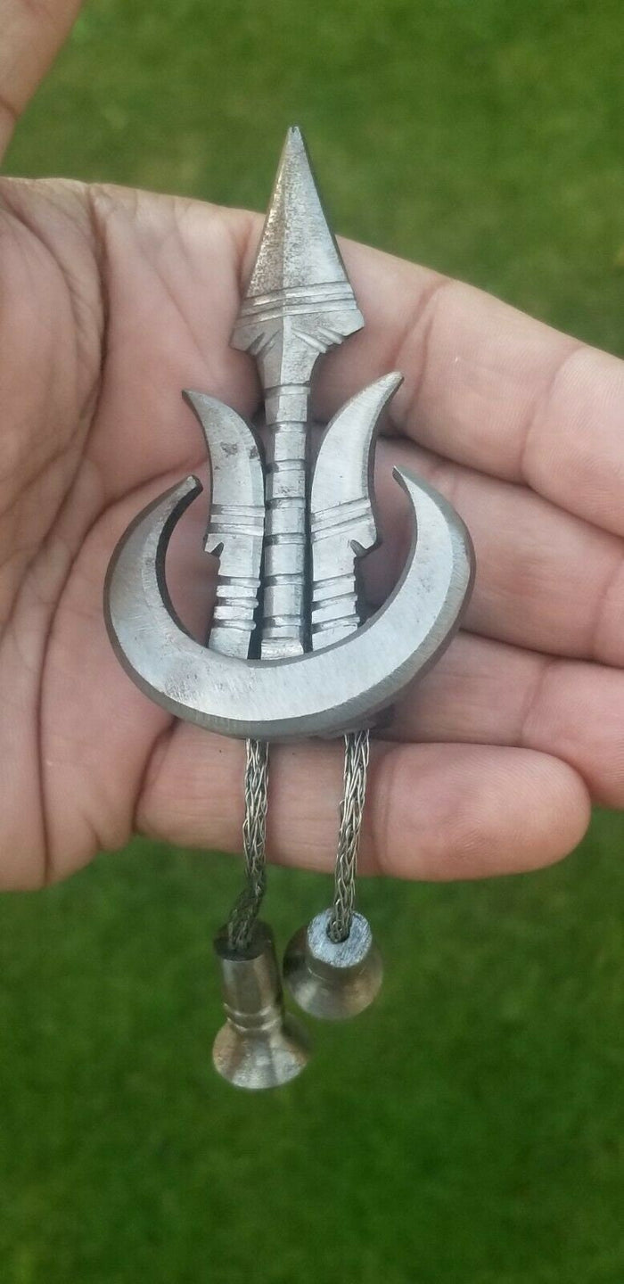 Sarbloh Khanda Pin Chand Tora Teer hand made Punjabi Sikh Singh Kaur Brooch bbb3 Gift