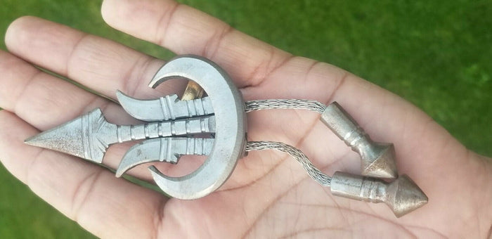 Sarbloh Khanda Pin Chand Tora Teer hand made Punjabi Sikh Singh Kaur Brooch bbb3 Gift