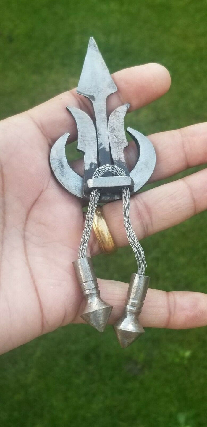 Sarbloh Khanda Pin Chand Tora Teer hand made Punjabi Sikh Singh Kaur Brooch bbb3 Gift