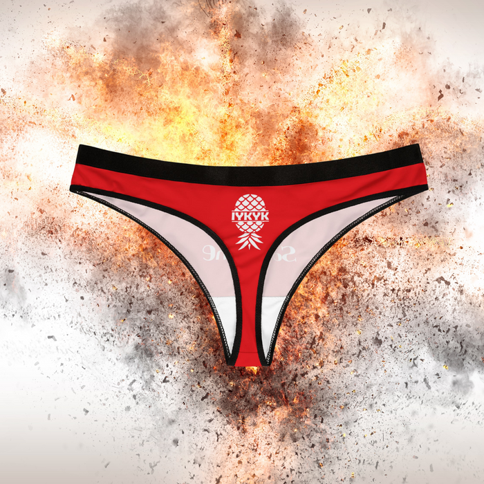 Sassy Women's Thongs (Red) - Fun & Playful Underwear