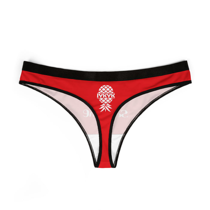 Sassy Women's Thongs (Red) - Fun & Playful Underwear