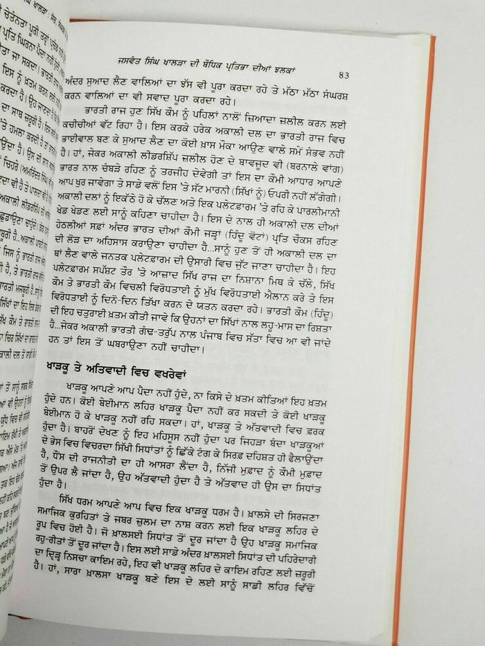 Shaheed Jaswant Singh Khalra Biography by Ajmer Singh Punjabi Gurmukhi Book MH
