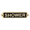 Shower Brass Door Sign 22*5 SBP08