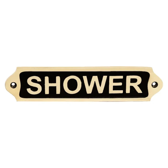 Shower Brass Door Sign 22*5 SBP08